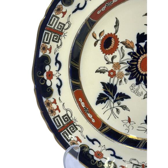 Antique Mason's Ironstone China England 'Windsor' 9.5" Luncheon Plate - Picture 3 of 11